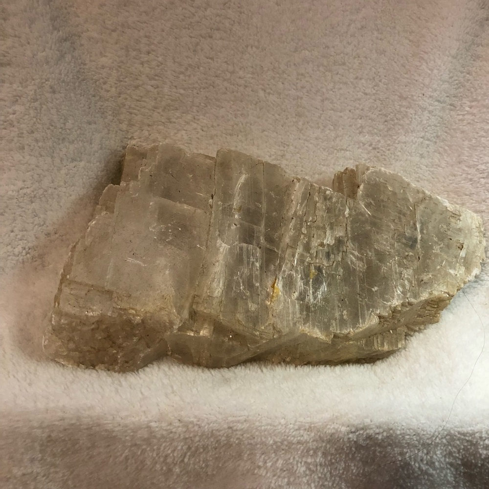 Raw vintage Selenite slab